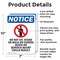 Signmission Do Not Sit Stand, 7 in W x Rectangle, Aluminum OS-2PACK-NS-A-710-V-11366 - alternate 4